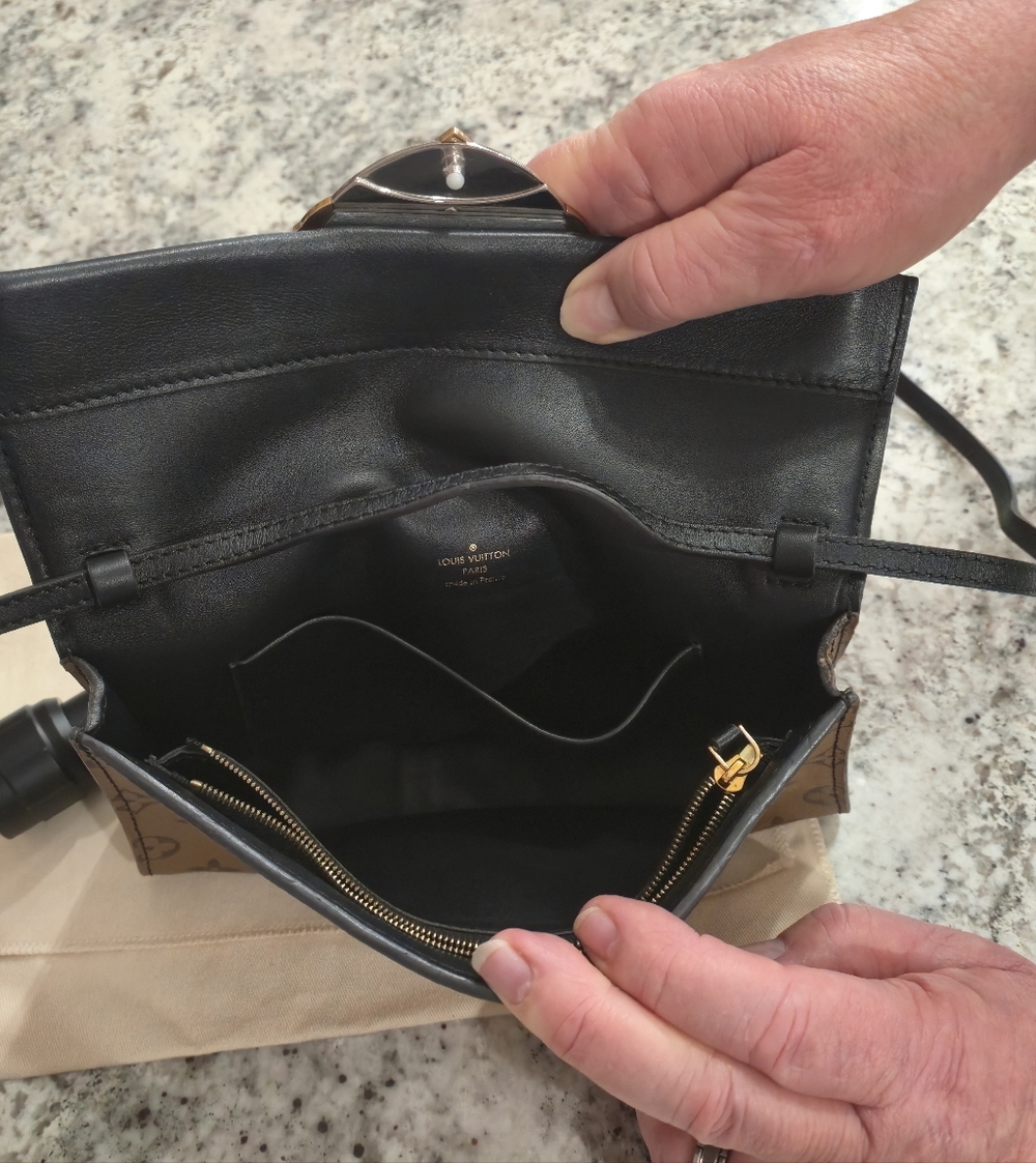 Louis Vuitton Monogram Reverse Column Pochette Cr… - image 6